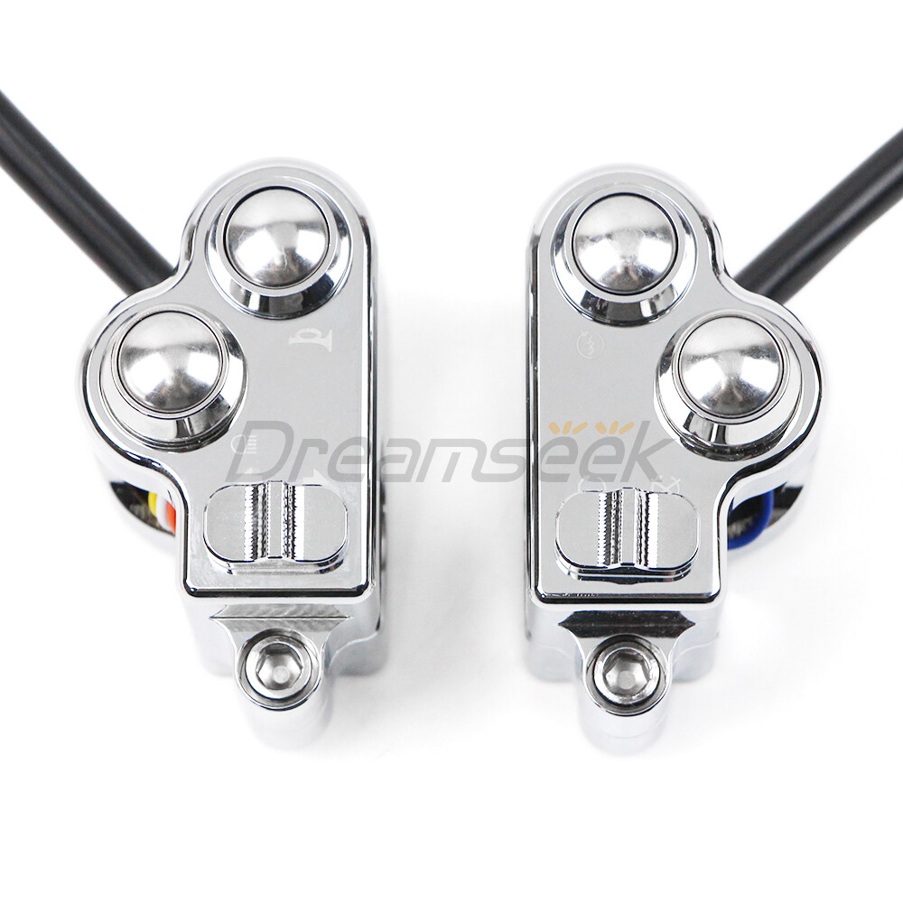 25mm Universal Handlebar Switch Horn Button Control for Harley Suzuki Motorcycle