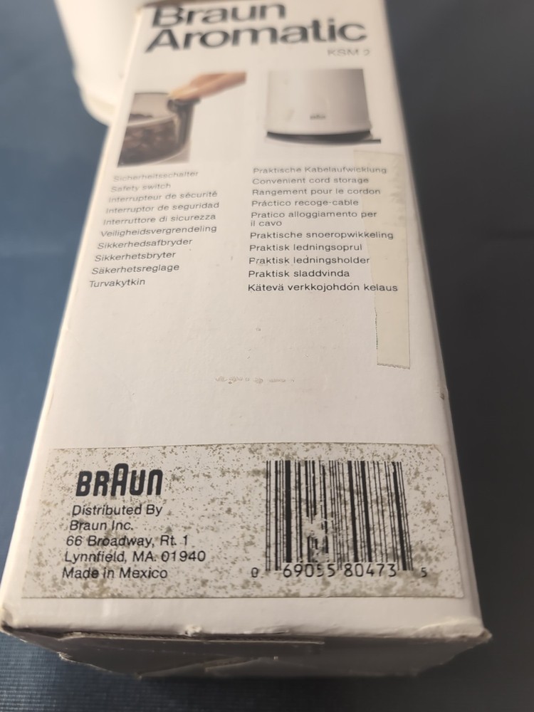 Braun KSM 2 Aromatic Coffee Grinder - White