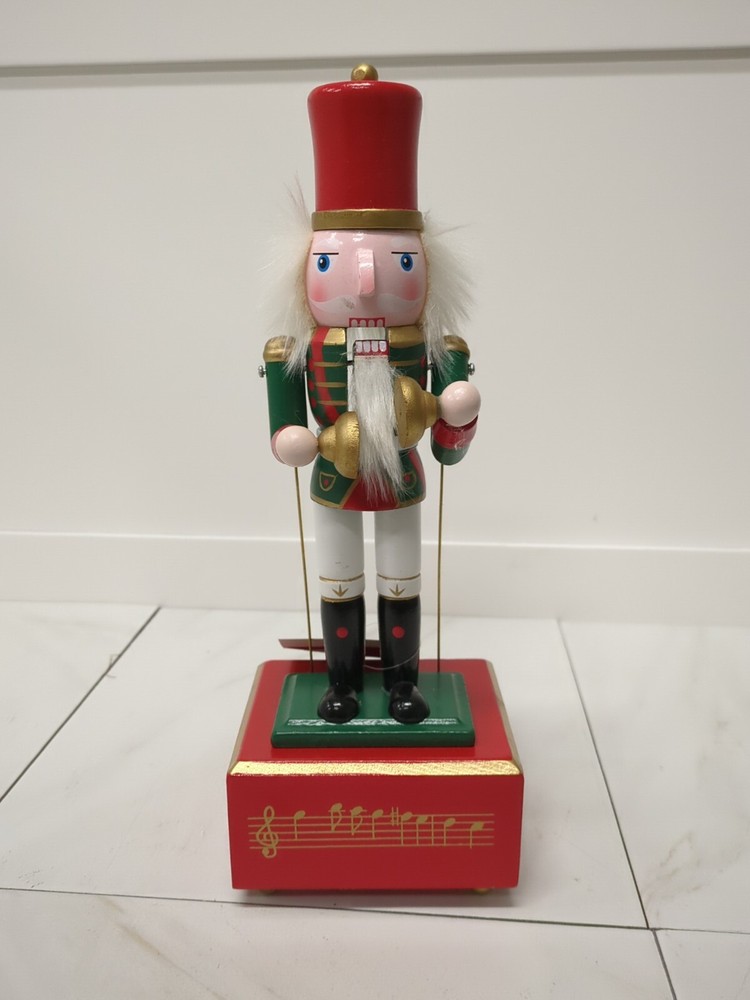 Northlight Musical and Animated Cymbalist Christmas Nutcracker- NEW!!