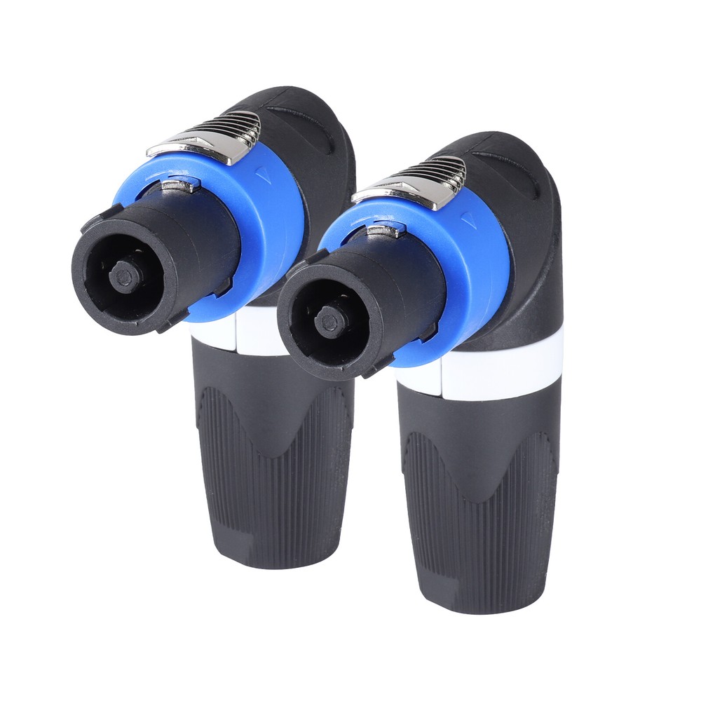 4pcs NL4FX Speakon Connector Right Angle Speaker Audio 4 Pole Adapter High Load