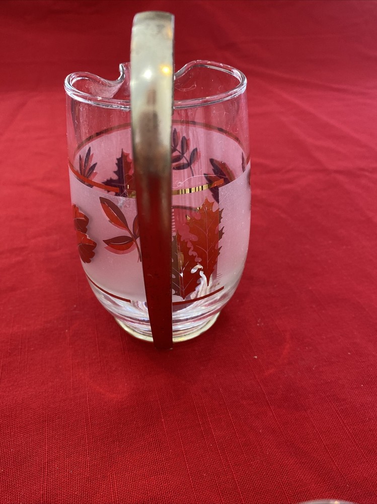 Libbey Footed Cordial Glasses & Small Pitcher