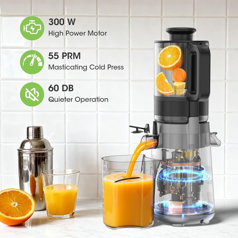 Cold Press Juicer Machine for Whole Fruits & Vegetables