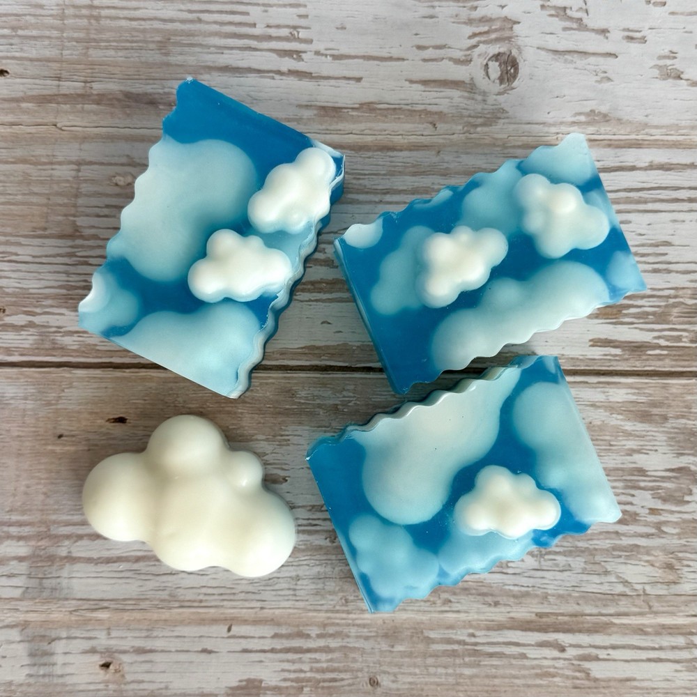 Cloud Soap Mold Set Silicone Square and Mini Cloud Embed Molds DIY