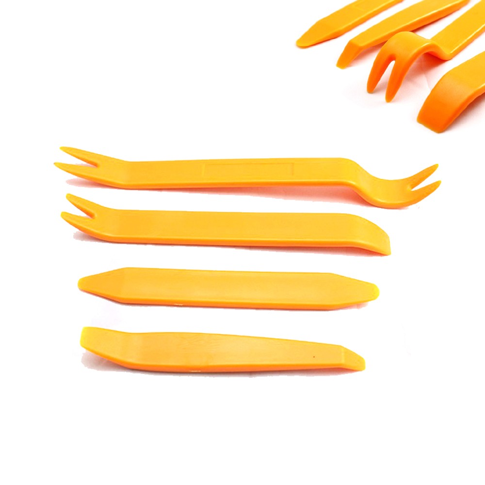 4Pcs Professional Orange ABS Automobile Audio Door Clip Panel Trim Tools Set