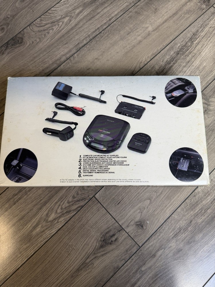 Sony D-828K ESP Car Discman CD Player NEW Powers On Not Reading Discs