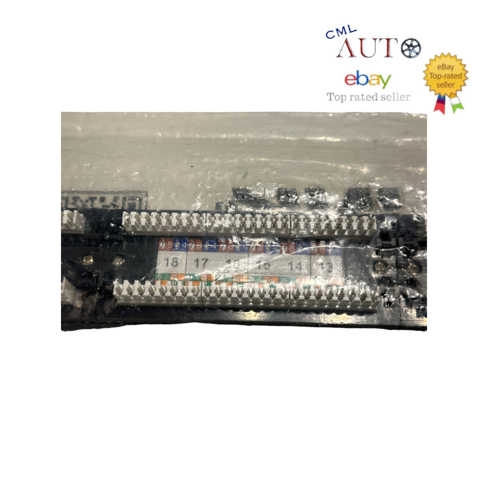 24-Port Cat6 Patch Panel, 10Gbps RJ45 Keystone Network Panel