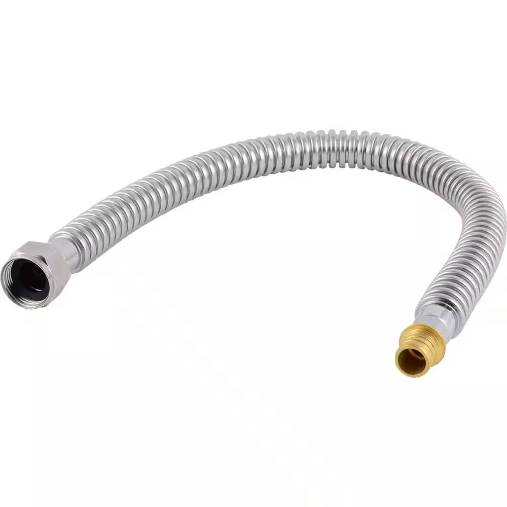 3/4 In. Crimp X 3/4 In. FIP X 24 In. Corrugated Stainless Steel Water Heater Con