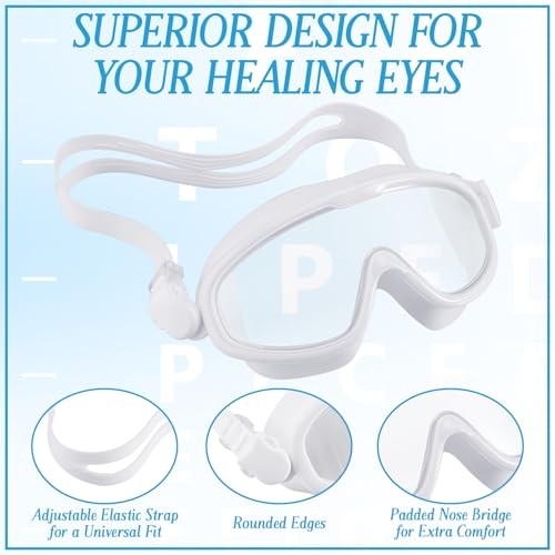 Shower Goggles Eyelash Eyebrow Protector Eyelash Extension Sleep White