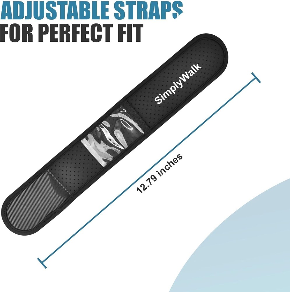Comfortable Pedometer Ankle Band - Soft Black Pouch for Easy Step Tracking