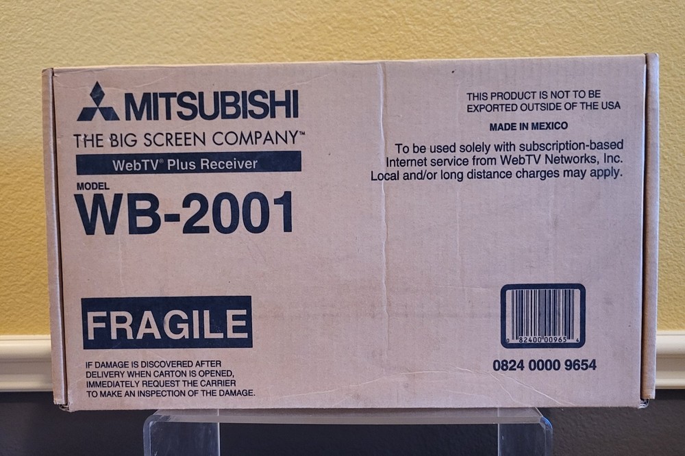 1999 Mitsubishi Webtv Plus Receiver Model WB-2001