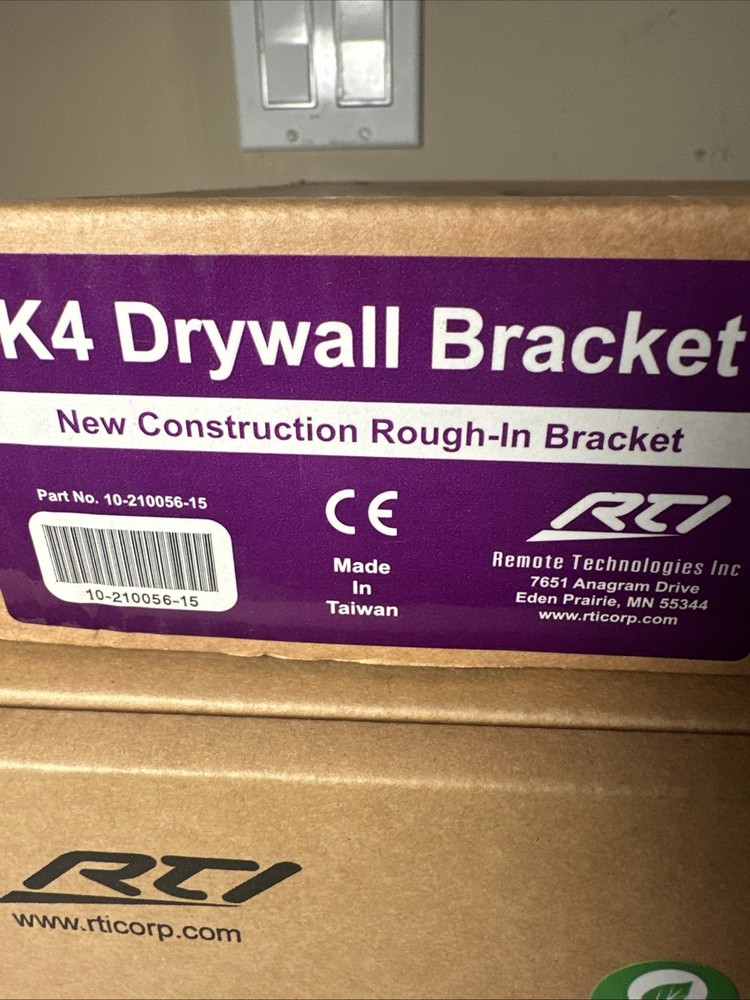 RTI K4 In-Wall Universal Touchscreen Controller NIB (White) + Bracket