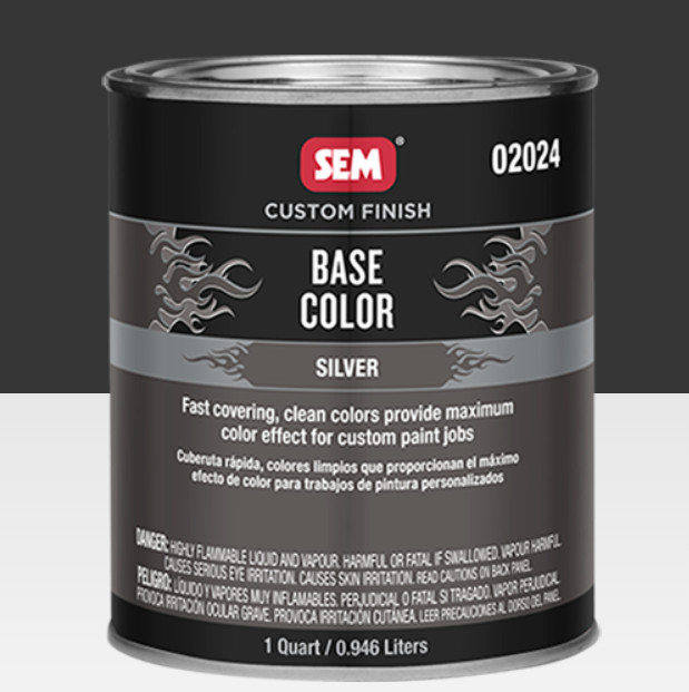 SEM Custom Finish Base Silver Quart #02024