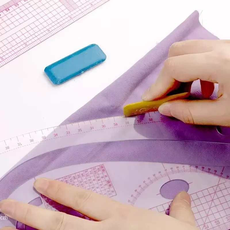 French Curve Ruler Set 6 Piece Flexible Sewing Pattern Drafting Tools Kit