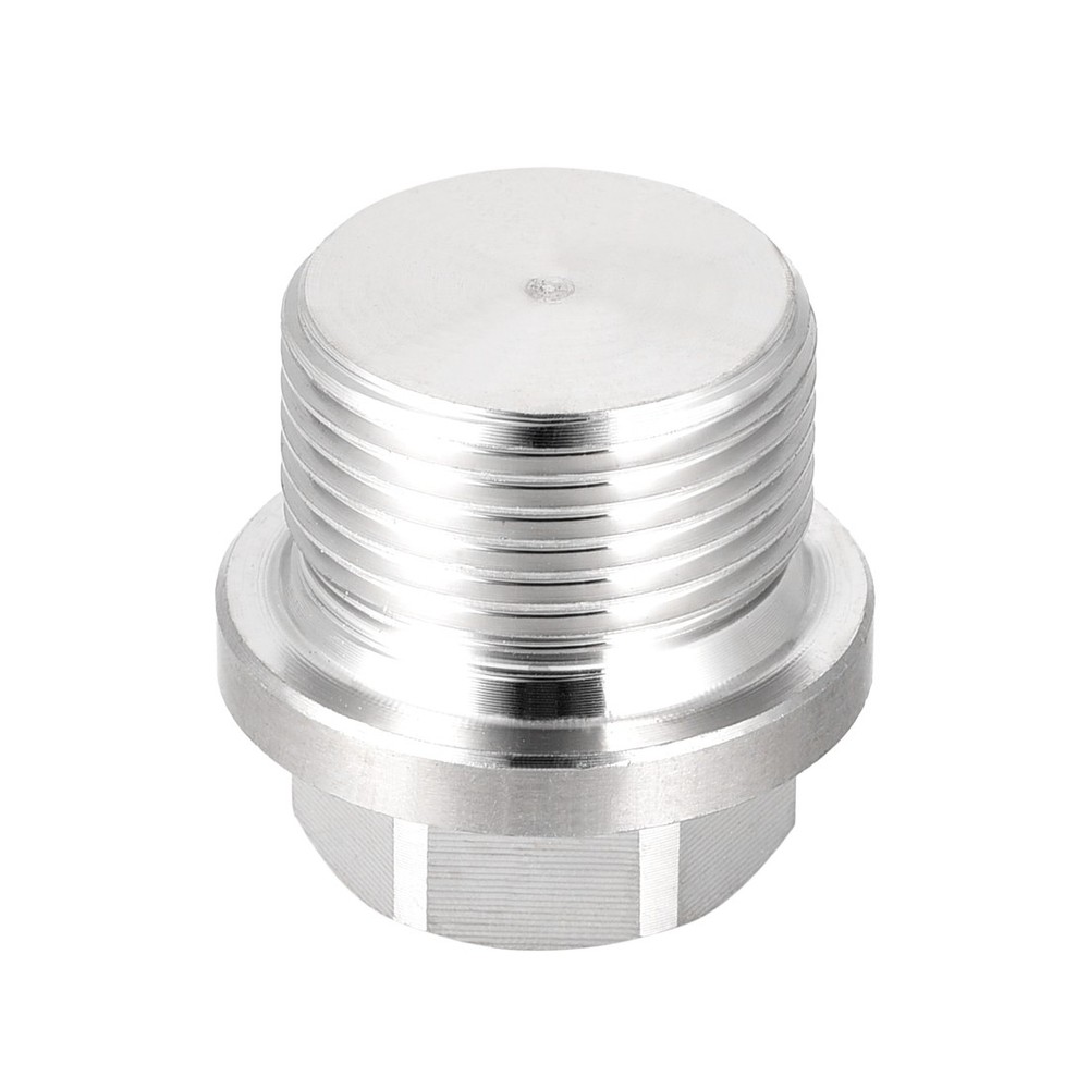 M22 x 1.5 Male Outer Hex Head Plug 304 Stainless Steel Solid Thread Pipe Fitting