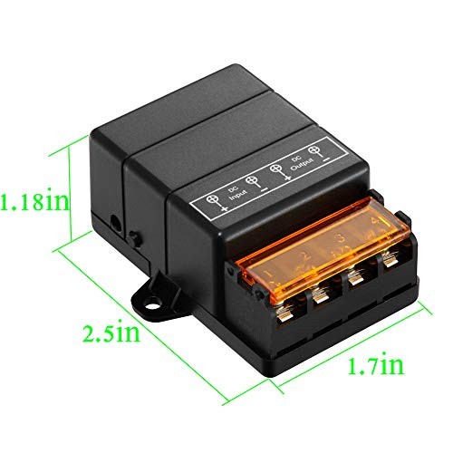 Wireless Remote Switch 12V,DC 328FT--40A relay 12V-72V remote switch
