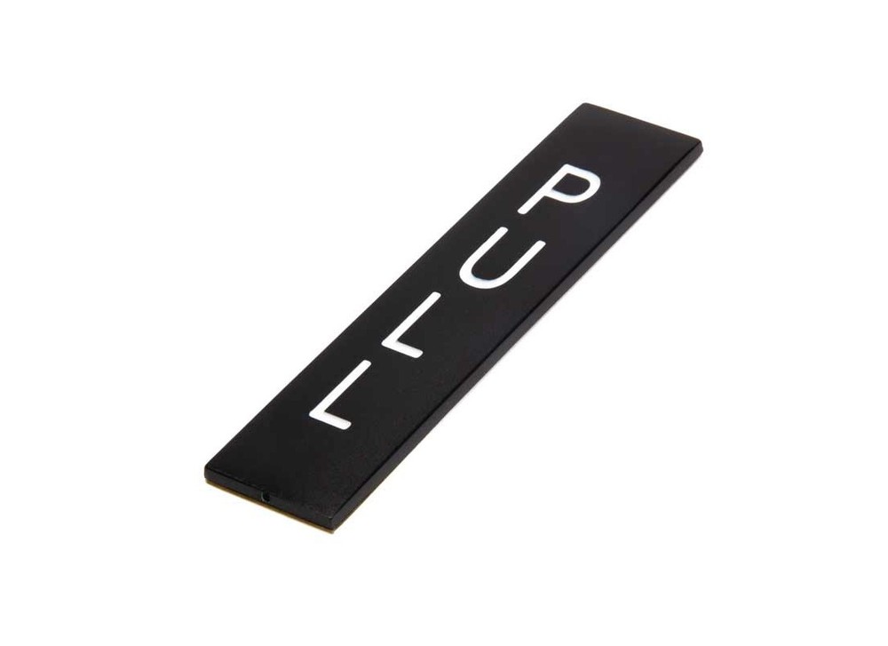 PULL Sign with Black Lettering with Adhesive Backing - Etched Dark Bronze