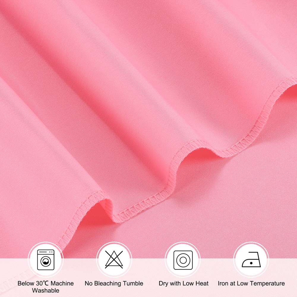 140x220cm Rectangle Tablecloth, Thickened Polyester Table Cloth Light Pink