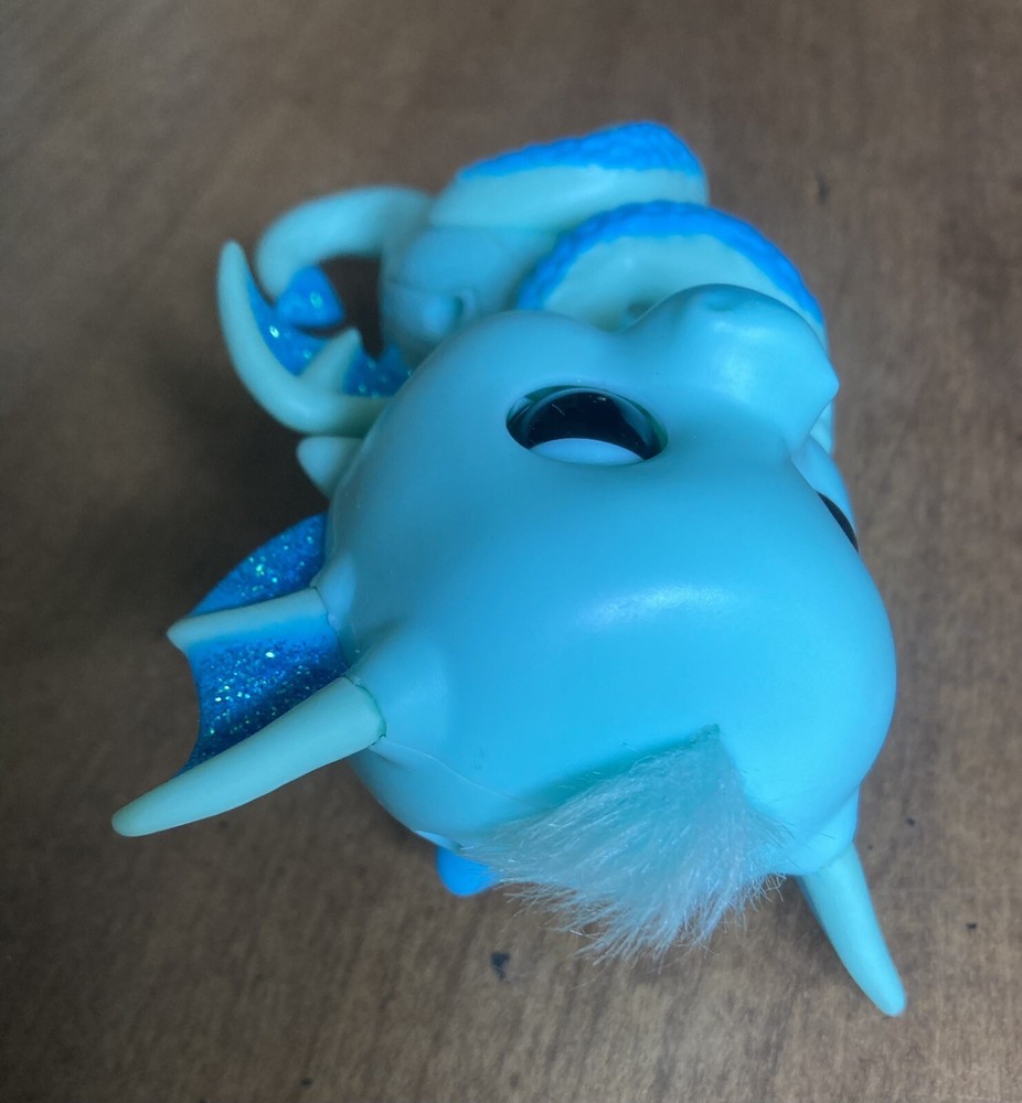 2 WowWee Fingerlings, Blue Dragon & Pink Monkey Tested & Working Electronic Pets