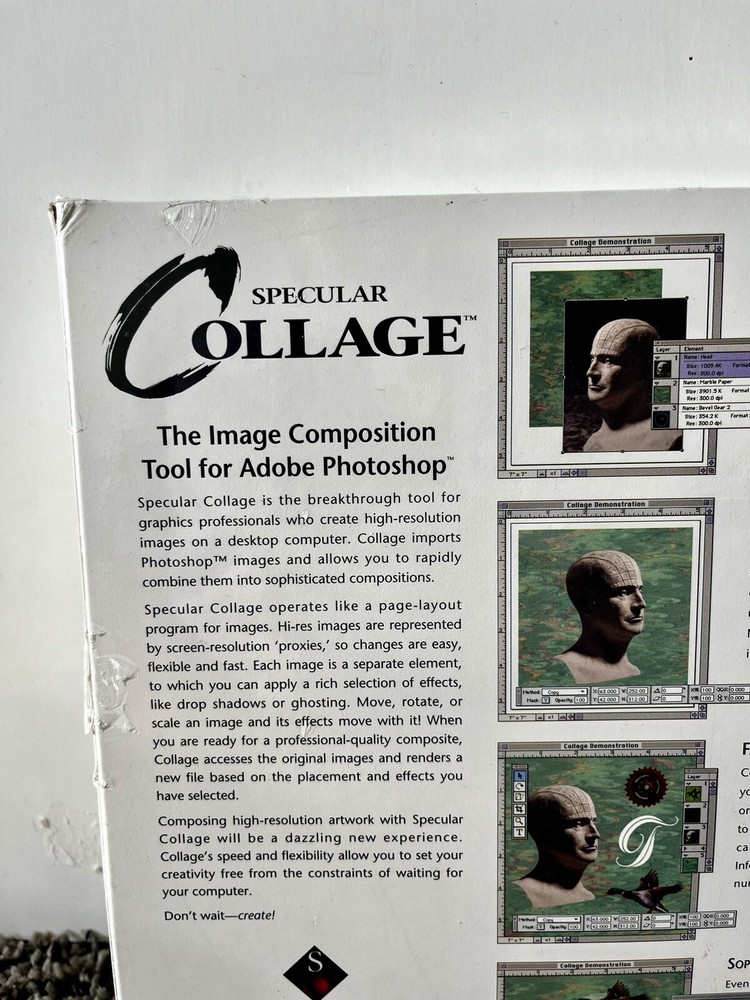 Vintage Specular Collage Image Composition Tool For Adobe Photoshop Macintosh