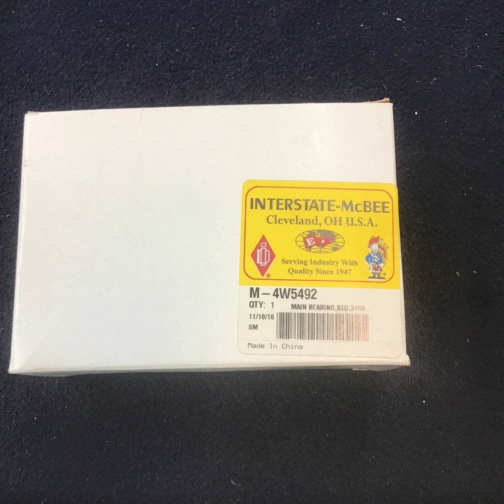 INTERSTATE-MCBEE CATERPILLAR Bearing - Main - STD M-4W5492-STD (250)