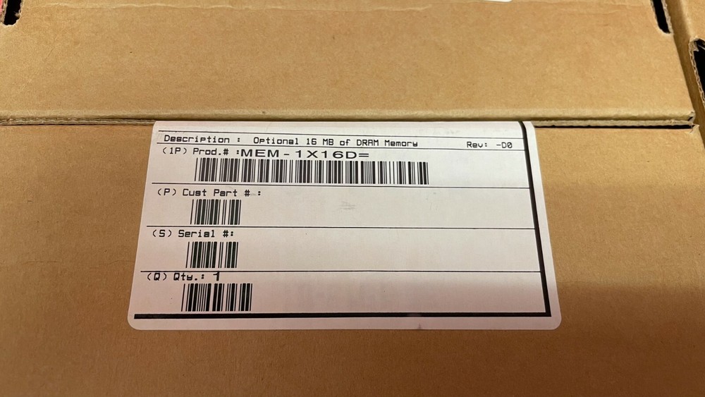 CISCO MEM-1X16D= MEMORY (QTY 3) New!!