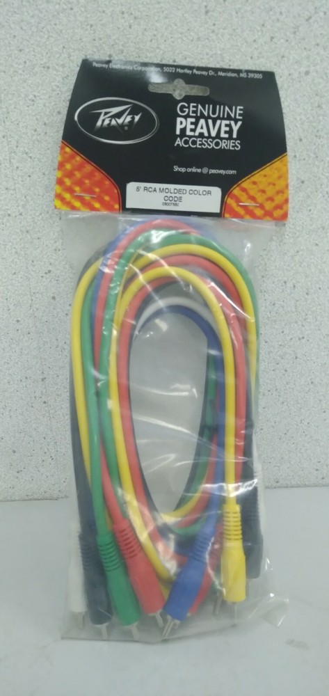 Peavey 5' RCA MOLDED COLOR CODE