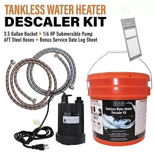 Tankless Water Heater Descaling Flush Kit