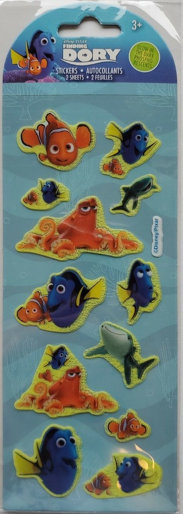 Finding Dory Glow In The Dark Stickers 2 Sheets