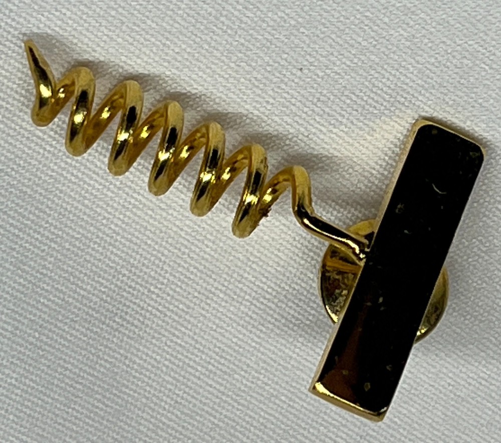 Corkscrew Lapel Pin/Tie Tack