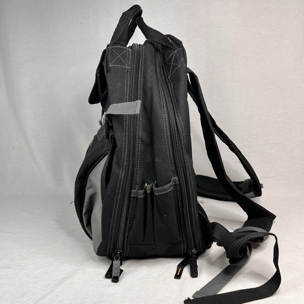 Custom Leather Craft Toolworks 1134 Deluxe Tool Backpack; 44 Pocket - EUC