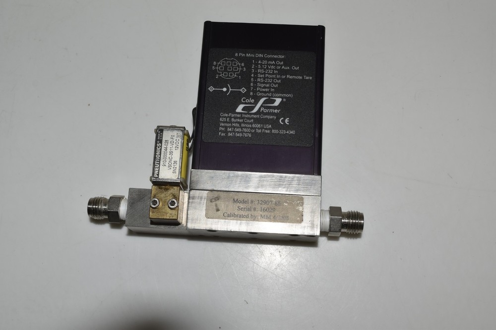 COLE PARMER MODEL 32907-86 MASS FLOW CONTROLLER (MAJ28)