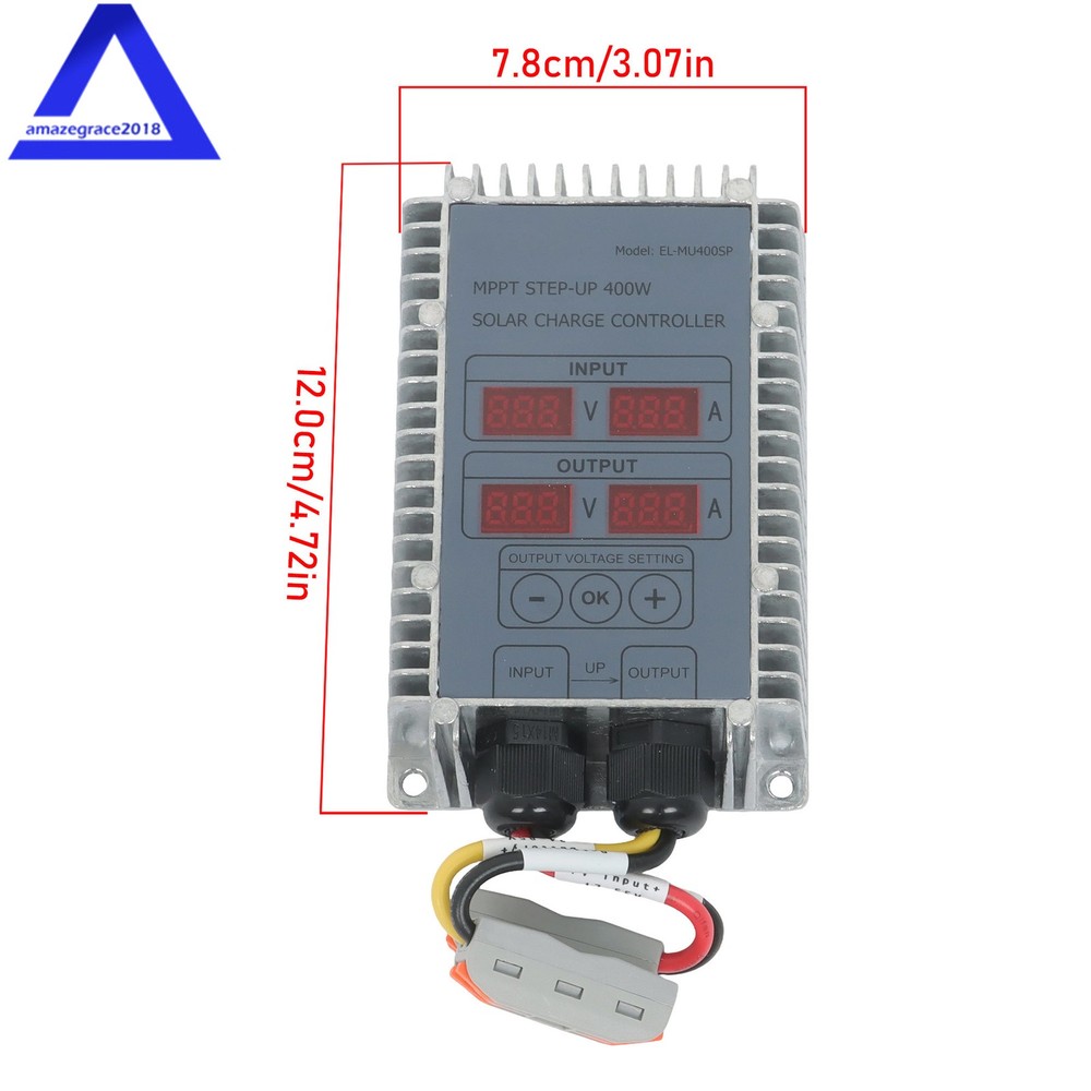 24‑85V Solar Battery Charge Controller Boost MPPT Voltage Adjustable Waterproof