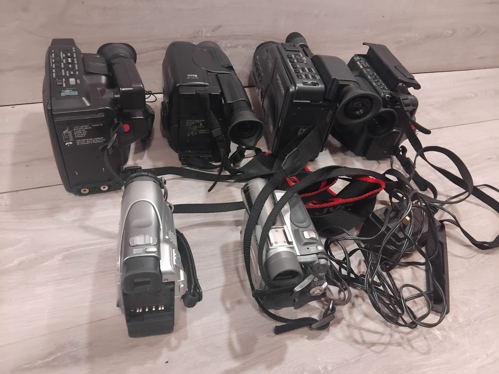 Video Camera Bundle JVC Panasonic Ferguson Hitachi UNTESTED For parts No returns