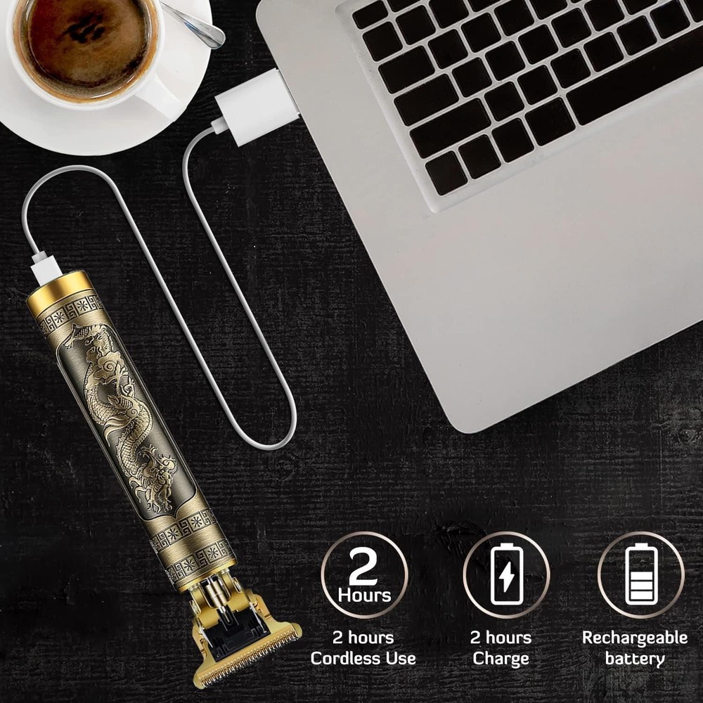 Zero Gapped Rechargeable Beard Trimmer with Guide Combs - Ultimate Grooming Tool