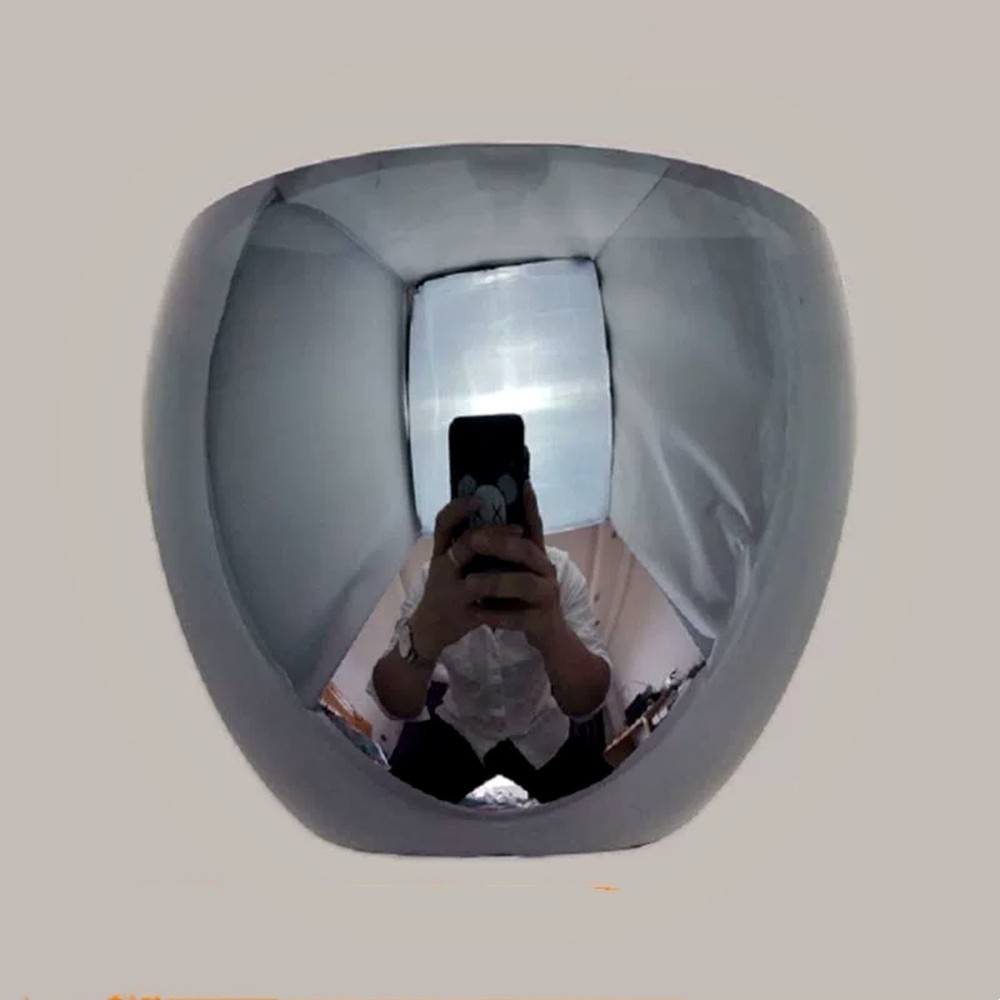 Silver Coated ABS Plastic HD Full Face Mask Oversized Reflection Shield