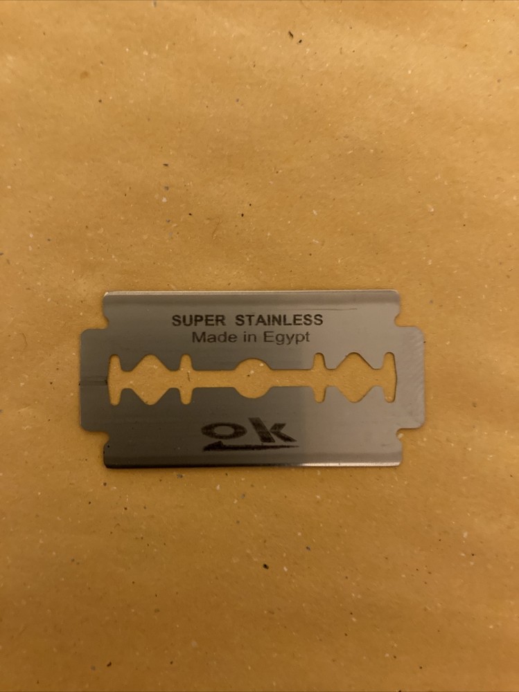 5 Double Edge Razor Blades, OK Super Stainless