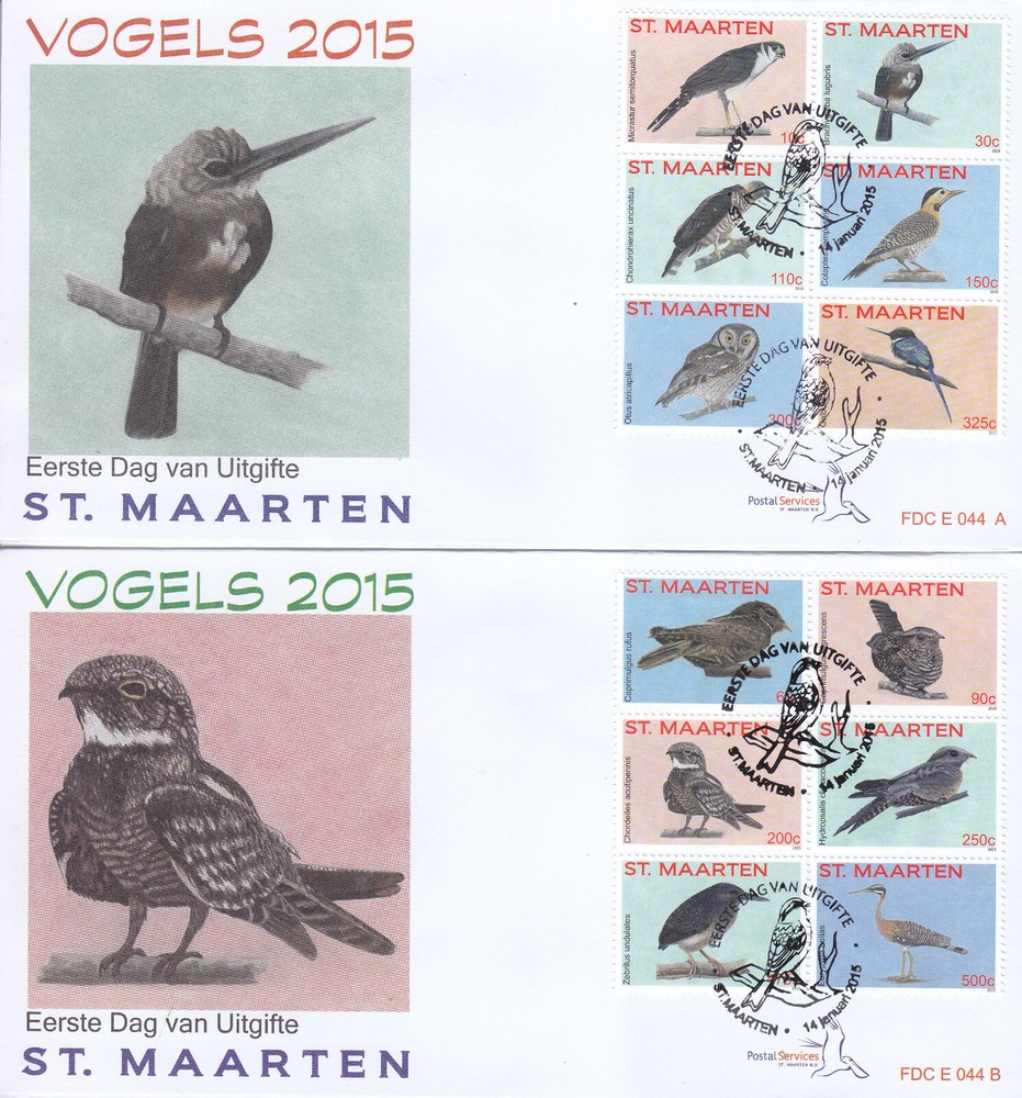 Sint Maarten Issue FDC 2015 (44) Birds
