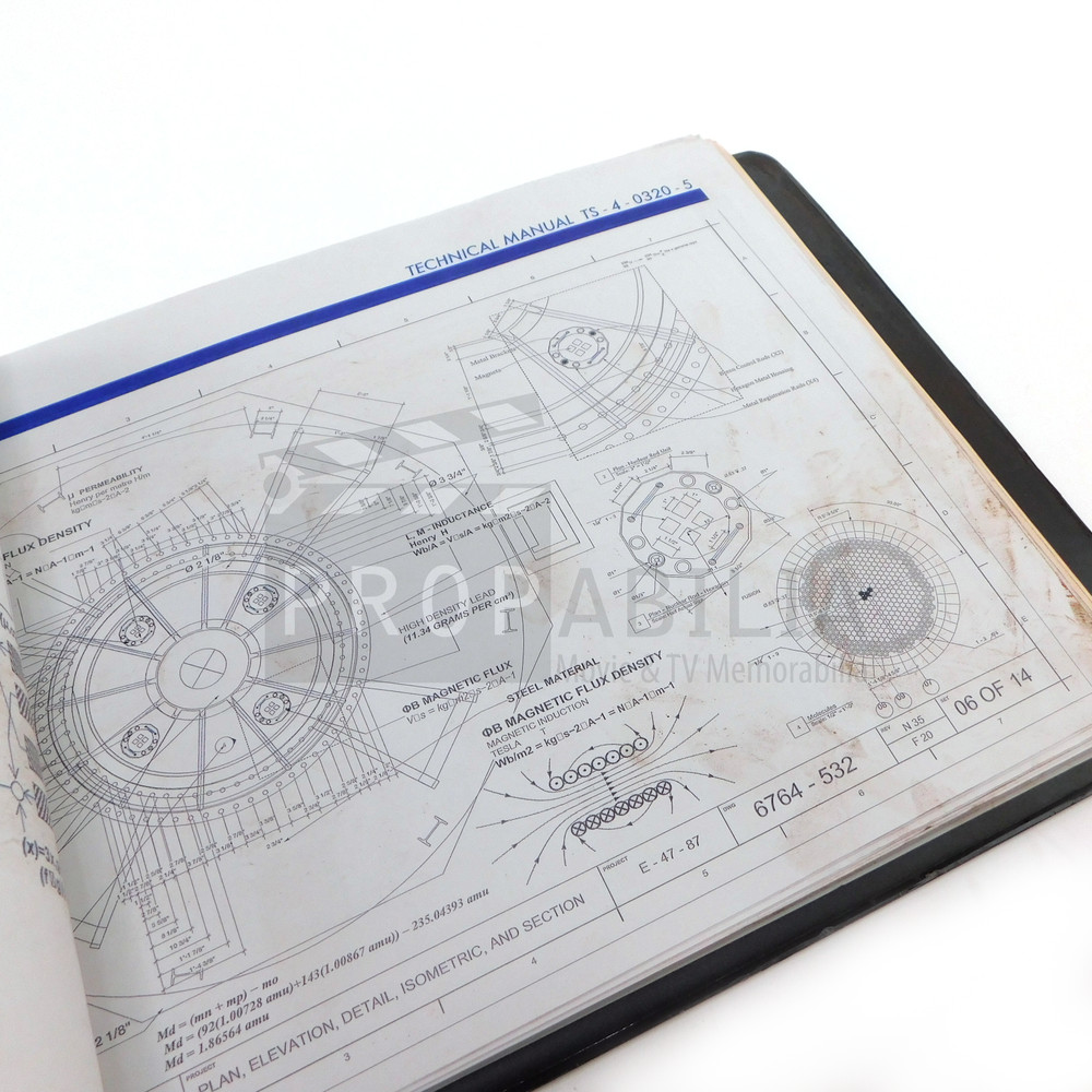 THE 100 Nuclear Facility Binder Original Prop (01010-2968)