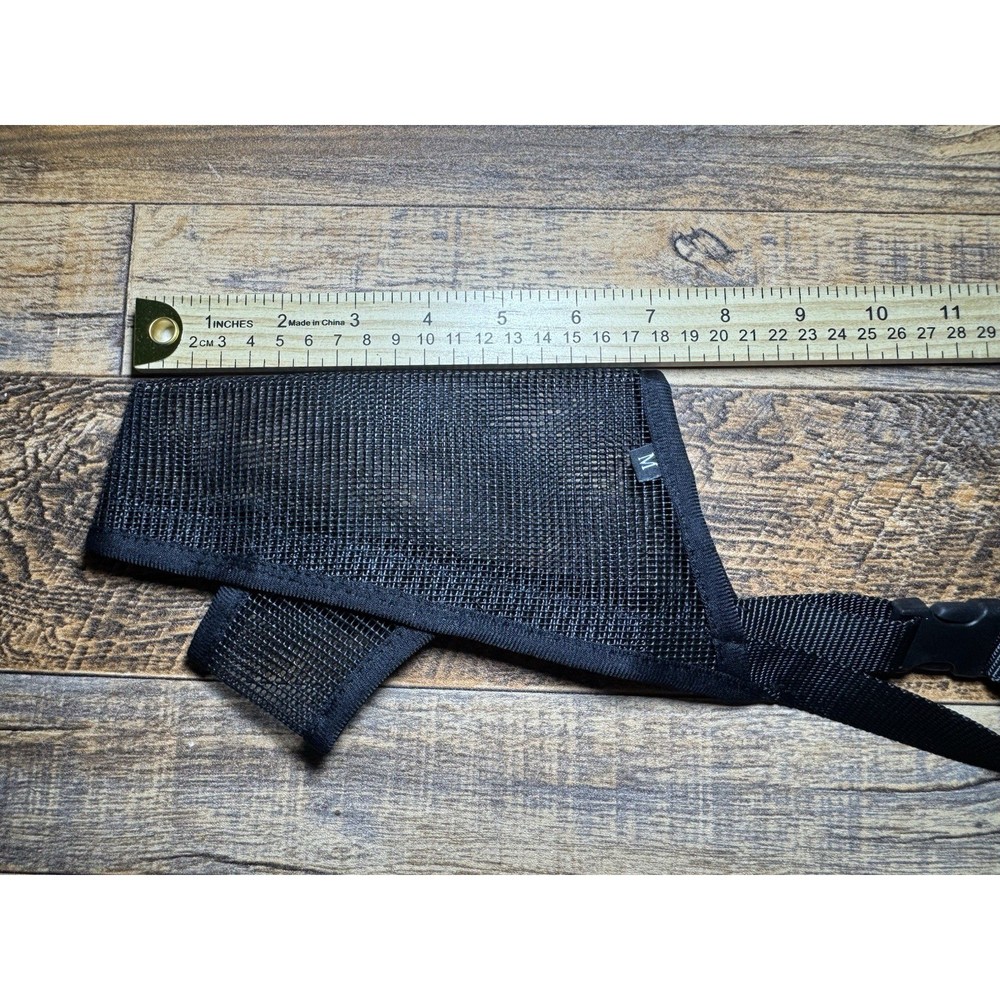 Crazy Felix Mesh Dog Muzzle – Breathable & Adjustable Black
