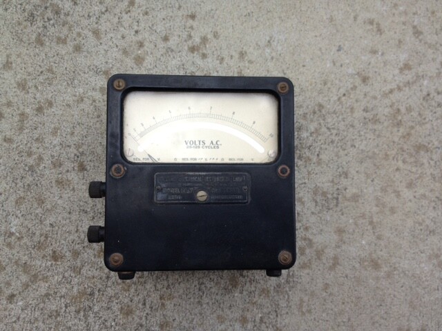 Analog AC Voltmeter 0-10 V, Weston Electrical Instrument,