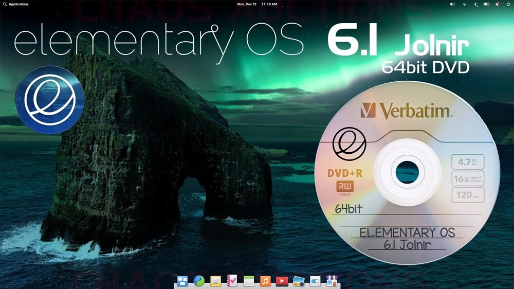 ELEMENTARY OS 6.1 JOLNIR LINUX INSTALL & LIVE 64bit DVD