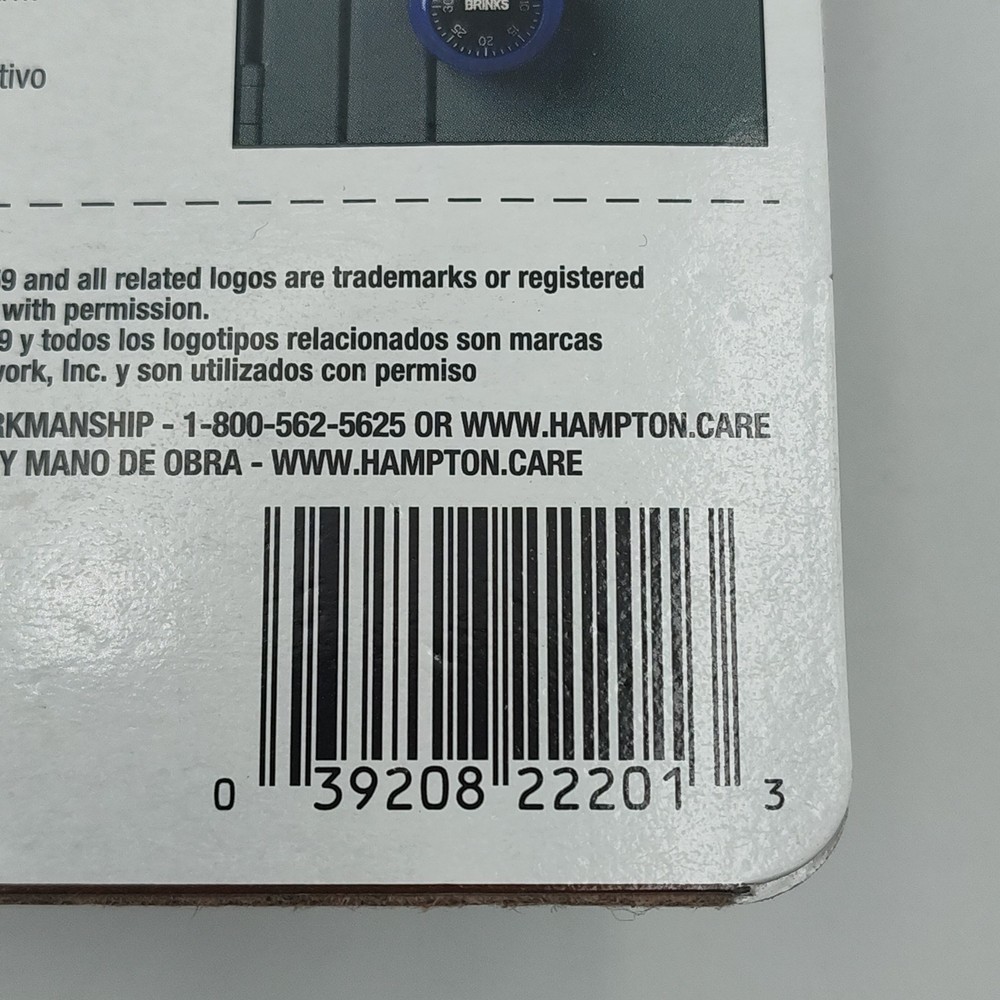 ✅🔒👀Brinks Padlock Lock Standard Security 3 Dial Combination 162-49005📸SEE📏📸