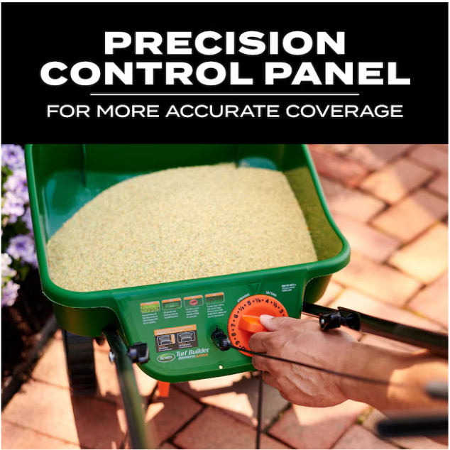 Scotts Turf Builder EdgeGuard Mini Broadcast Spreader 15-lb Capacity Compatible