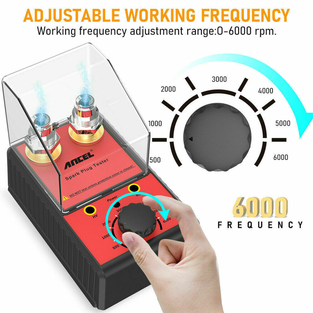 12V Spark Plug Tester Dual Hole Diagnostic Tool Gasoline Car Ignition Analyzer