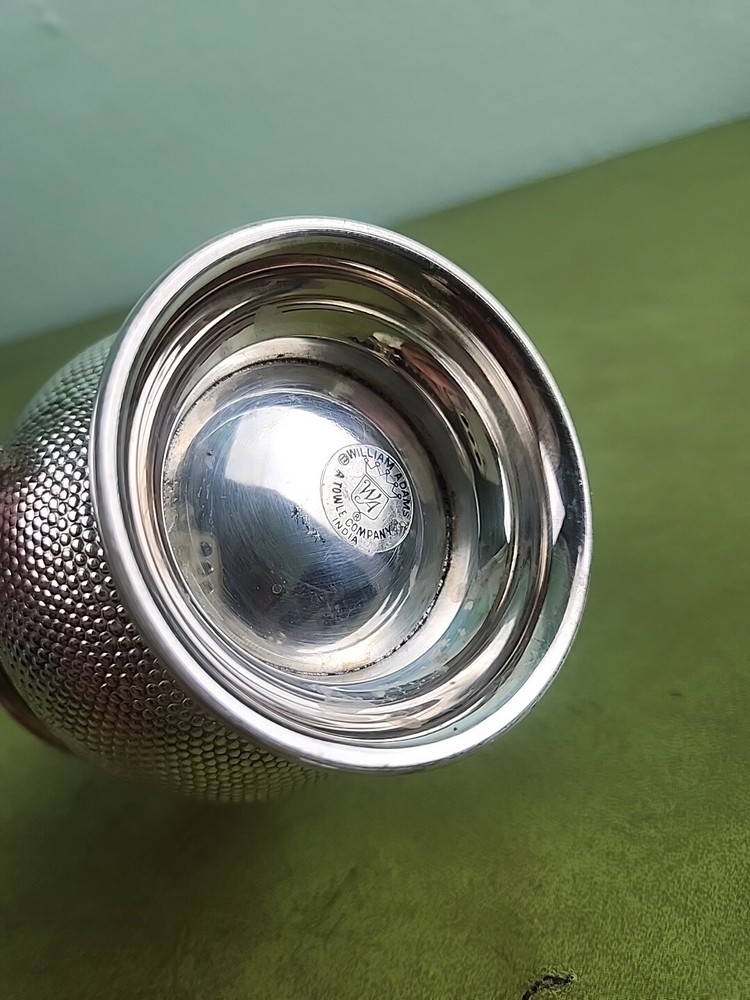 Towle William Adams Silver Plated Handle Mug Footed 5"