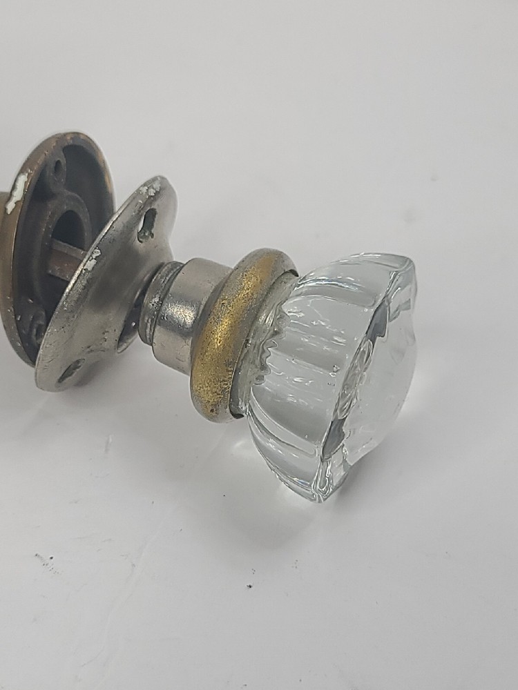 Copper and Crystal Handle Doorknob Vintage