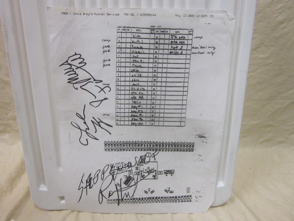 Vintage Authentic 2002 Steppenwolf Concert Layout - Signed by Members