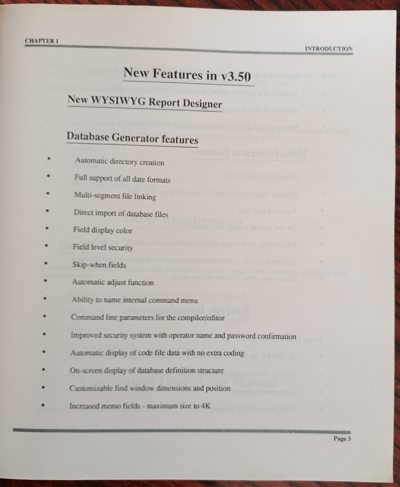 DATABOSS TURBO PASCAL DBMS APPLICATION GENERATOR - DOS - 1991 - VINTAGE