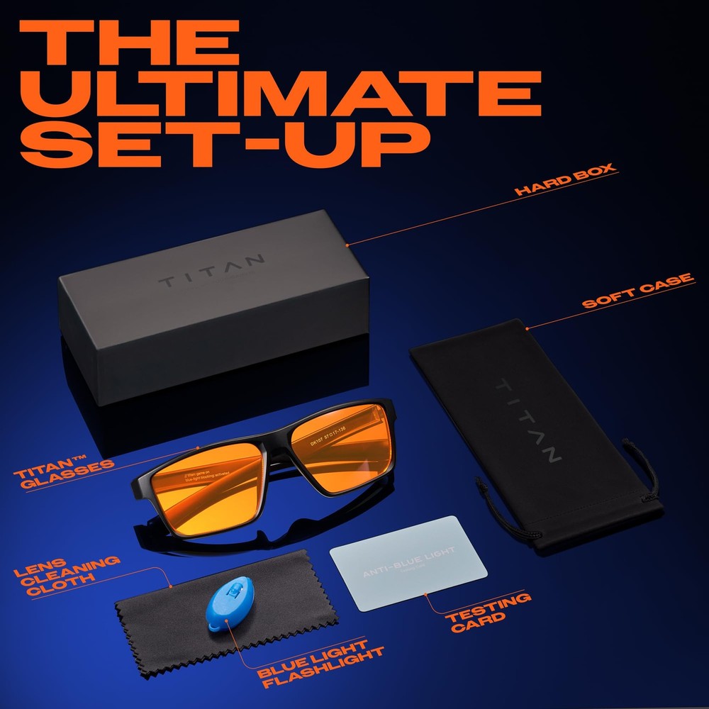 Gaming Glasses • Blue Light Blocking Computer Screen Glasses | Anti Fatigue &...