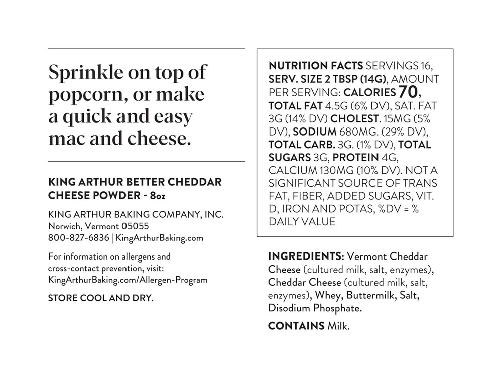 Premium Sharp Cheddar Cheese Powder